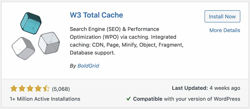 plugin used for page speed