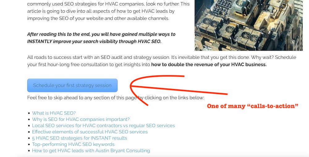 publishing landing pages are an excellent SEO tip to generate more leads